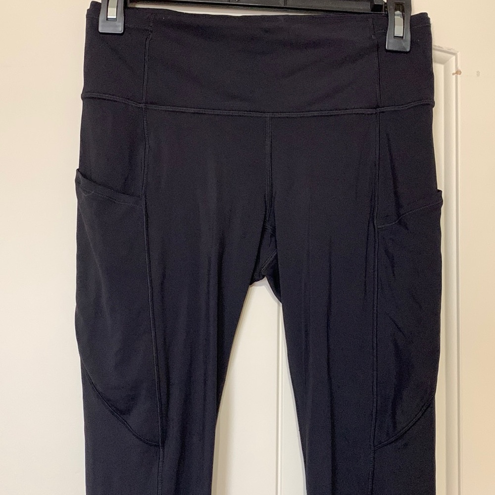 LULULEMON size 6 Fast and Free black leggings